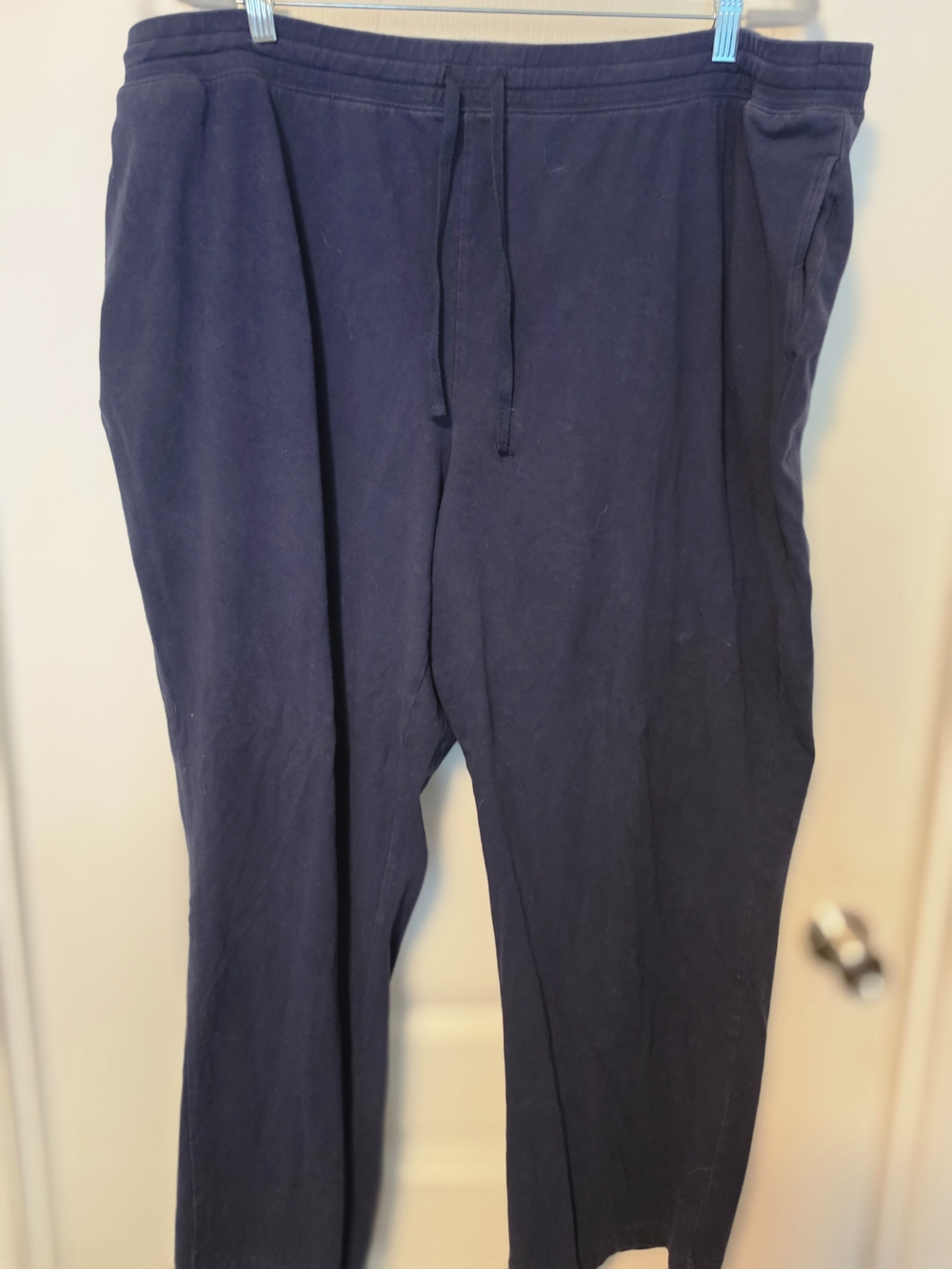 Karen Scott Dark Navy Straight-Leg Drawstring Pants